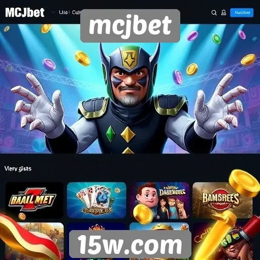 Variedade de jogos oferecidos pela plataforma mcjbet